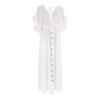 New Bamboo Cloth Button Waist Rope Long Skirt Cardigan Vacation Beach Jacket Sunscreen Clothes Long Skirt Bikini Blouse Women