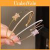 Minimalist Zircon Round Open Cuff Bracelet For Women Elegant Fashion Jewelry