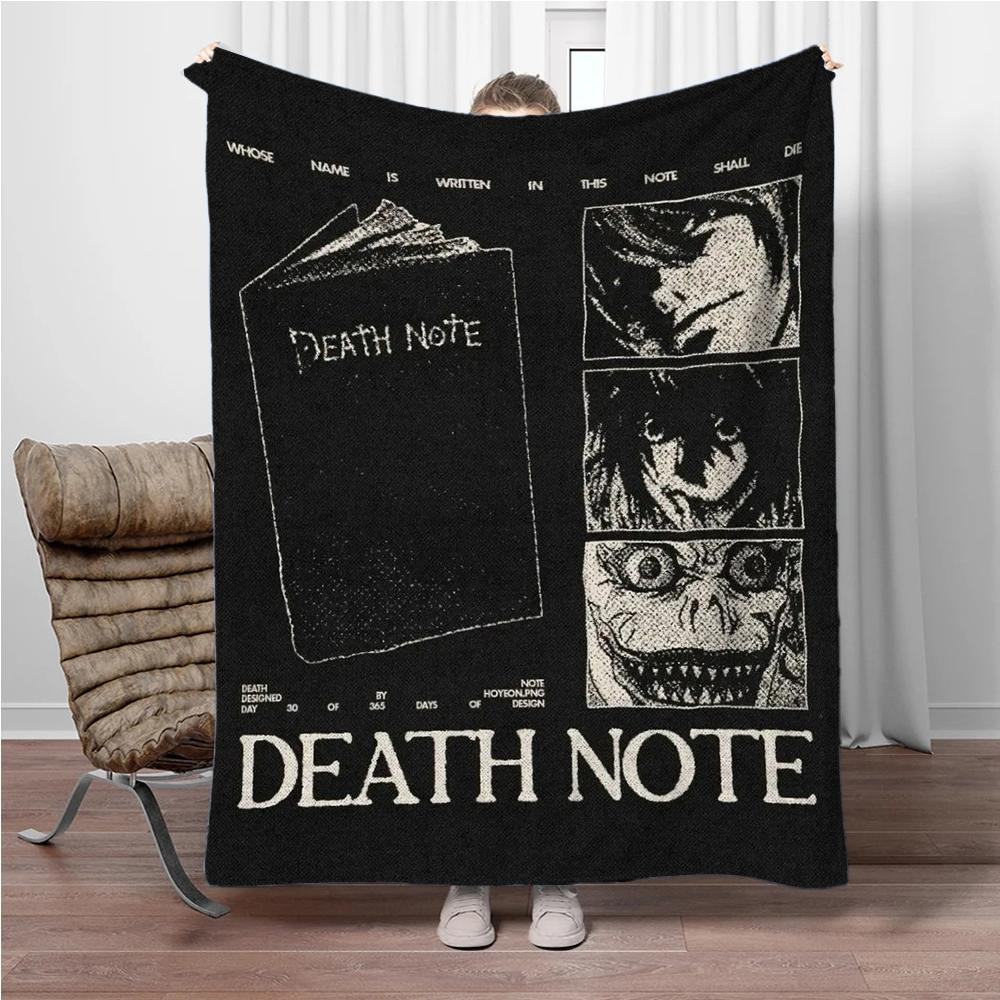 Japanese Anime Blanket DEATH-NOTE Children Warm Soft Blankets for Sofa Bed Cover Blanket Suitable for Birthday Souvenir Gifts