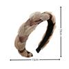 1PC High Skull Top Cross Fried Dough Twists Hair Hoop, Versatile In Autumn And Winter, Go Out, Wide Brim Face Wash Headdress