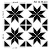 Poromoro Portuguese Spanish Style Azulejo Tile Stickers Peel Stick Kitchen Bathroom Mosaic Tile Stickers Set & - & - & - 16-Piece ($5.9.30)