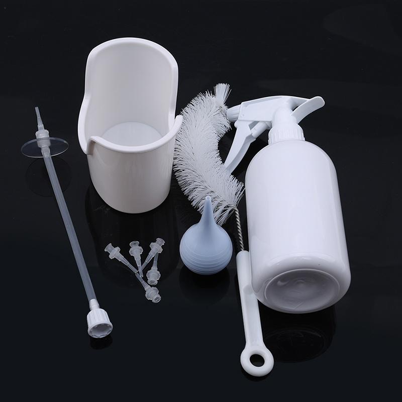 Buy 500Ml Plastic White Bottle Ear Wash Set Safe Cleaning Ear Syringe