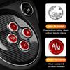 Carbon Fiber Car Gear Shift Button Switch Cover Sticker For Fiat 500 Abarth 595 695 12-23 Auto Interior Decoration Accessories