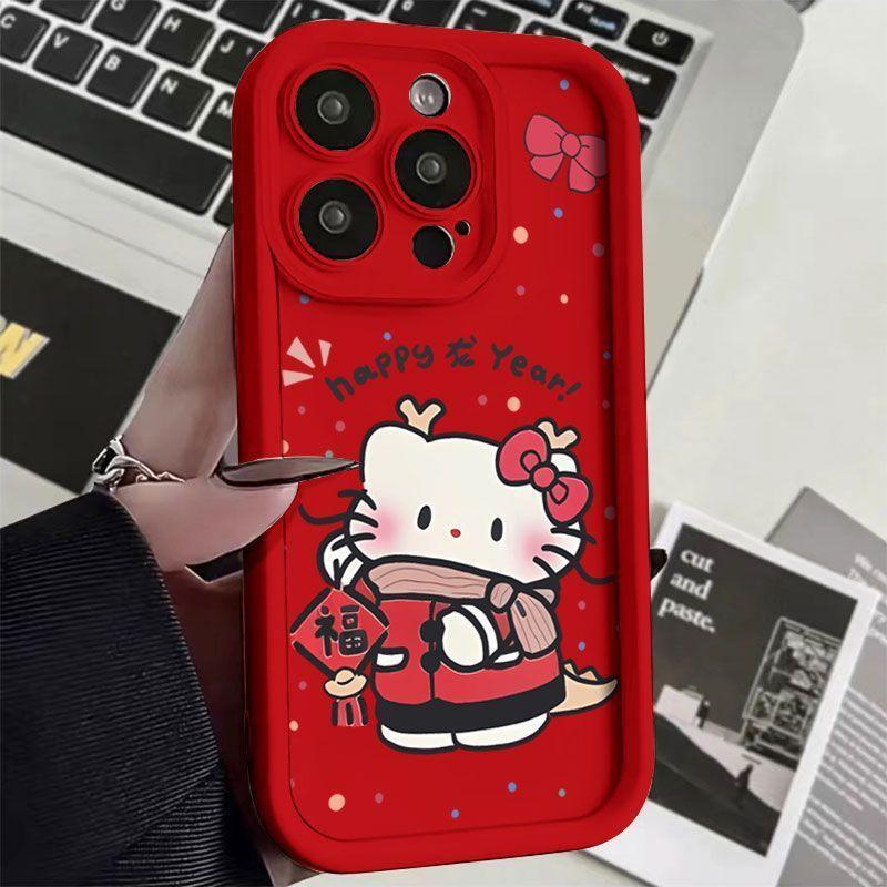 New for Apple 15ProMax mobile phone case 14 Hello Kitty 13 ladder 12/11 niche XS/XSMAX