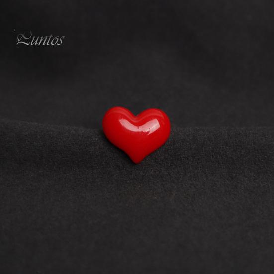 Red Heart Shape Brooch Wedding Party Jewelry Brooch Pin Women Lovers Gift Resin Love Pin Christmas New Year Gift