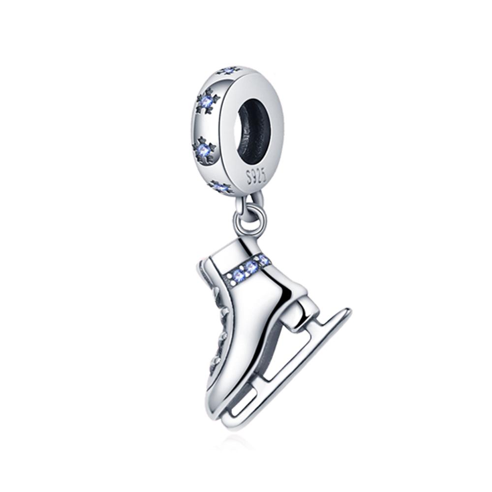 Figure Skate Pendant Copper Plated Fit Charms Copper Plated Original Bracelet For Jewelry Making