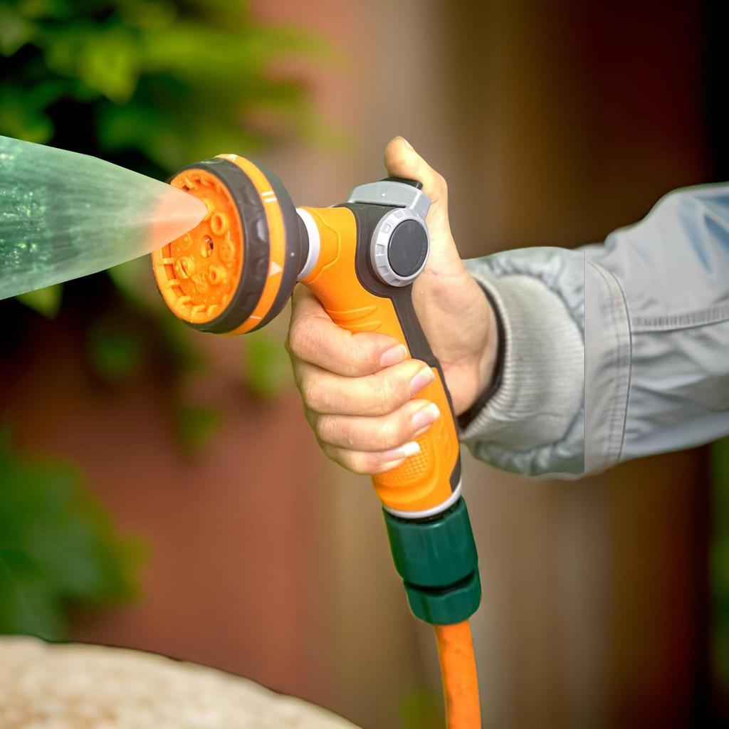 Garden Hose Nozzle Sprayer 8 Mode Heavy Duty Handheld Water Hose Nozzle High Pressure Garden Sprayer for Watering Plant