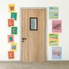 Set of 8 Growth Mindset Posters & WELCOME Letters for Teachers & Students - Bedroom, Office & Classroom Decor to pire Young Minds - Laminated Growth