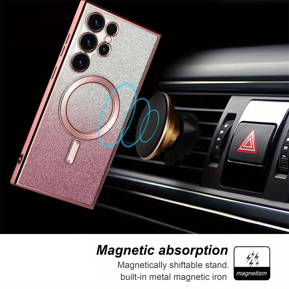 Capa BlingBright para Samsung Galaxy S24 S23 S22 S21 S20 Ultra Plus FE Glitter Case Note20 Ultra Plate Wireless MagSafe Magnetic