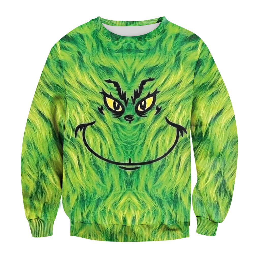 Men's Casual Fashion Printed Round Neck Pullover Sweatshirt