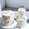 Diamond Rings Acrylic Wedding Cake Decorations Baking Party Gifts Dessert Accessories