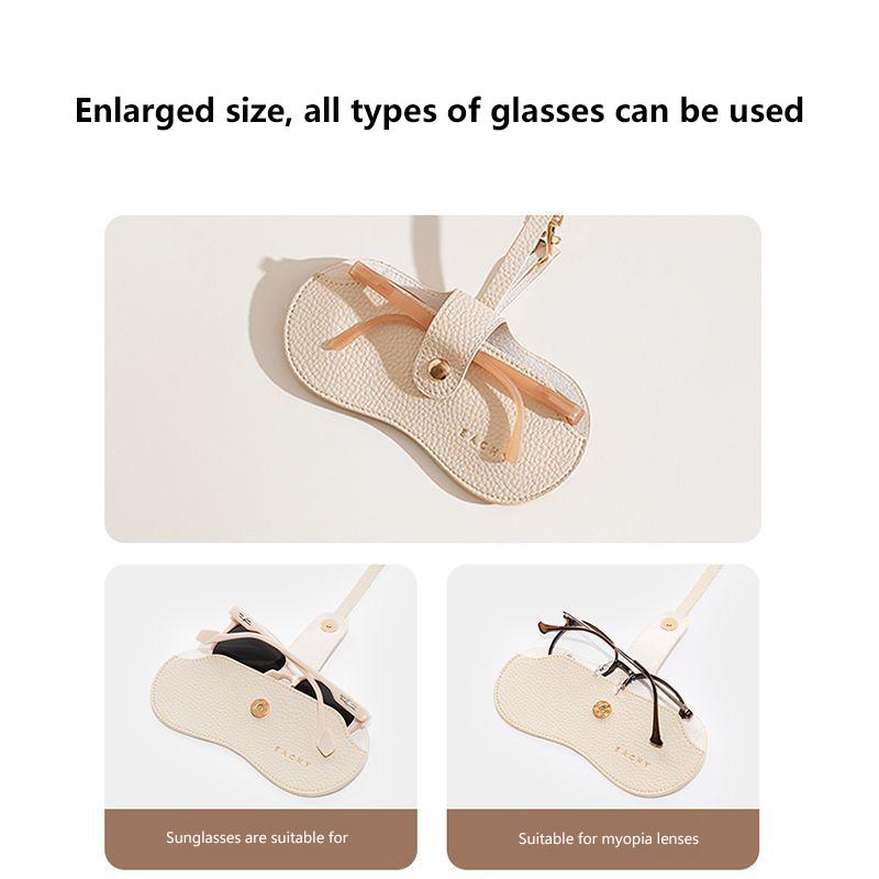 Glasses Cover Cute Hanging Pu Leather Sunglasses Reading Glasses Storage Bag Portable Travel Eyewear Holder