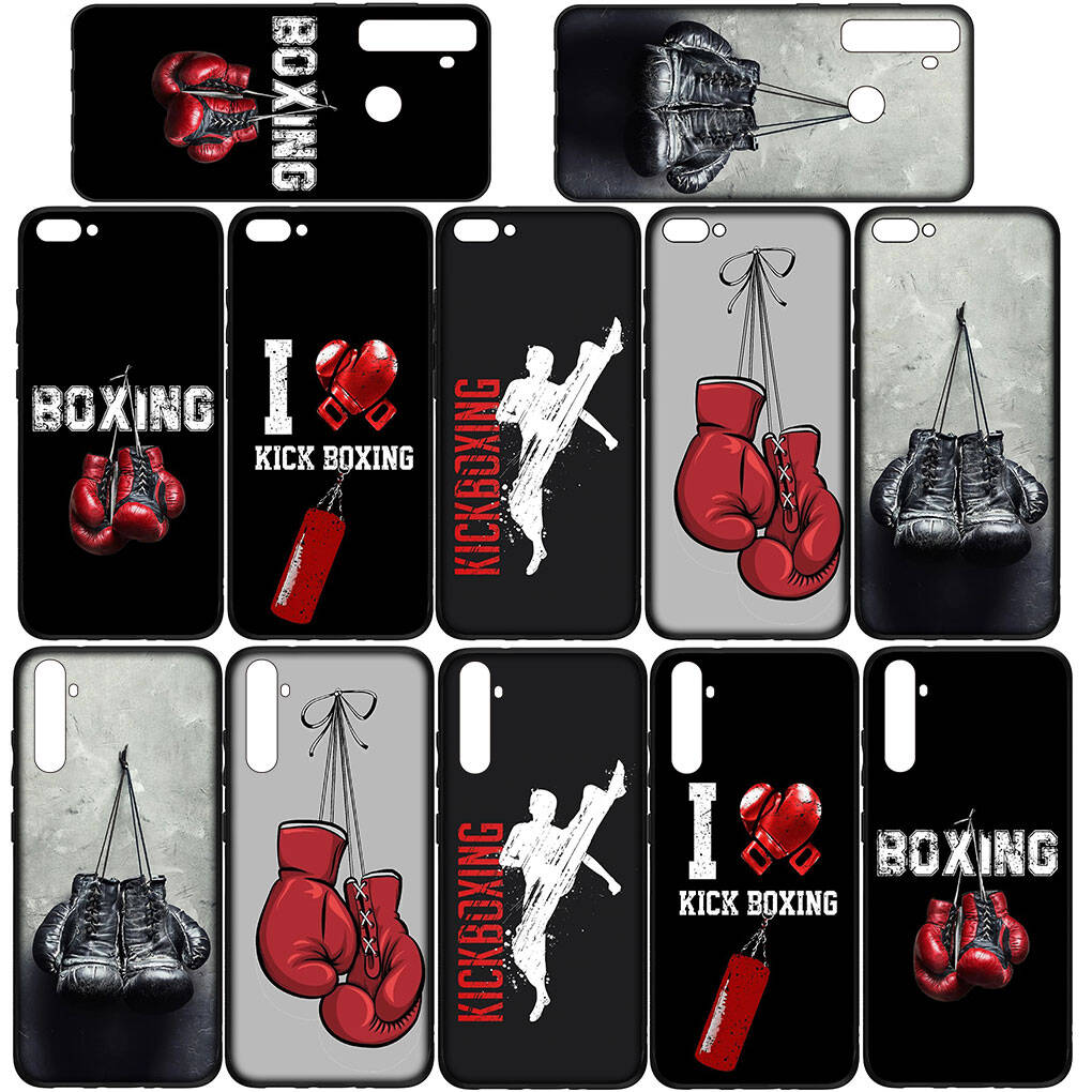 Phone Case for Samsung Galaxy S25 S23 S22 S24 Ultra FE A05 A06 A15 A16 A36 A37 A35 A54 A55 A56 A57 A25 A26 A53 Strong Boxing Gloves Kickboxing Cover