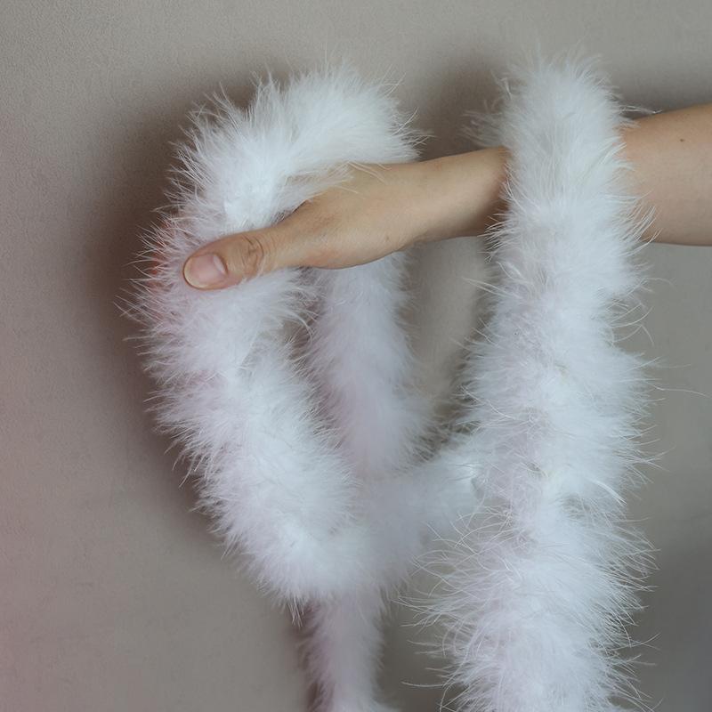 

2-Layer Fluff Strips Diy Jewelry Material Turkey Fluff Strips Performance Clothing Skirt Accessories Feather Strips