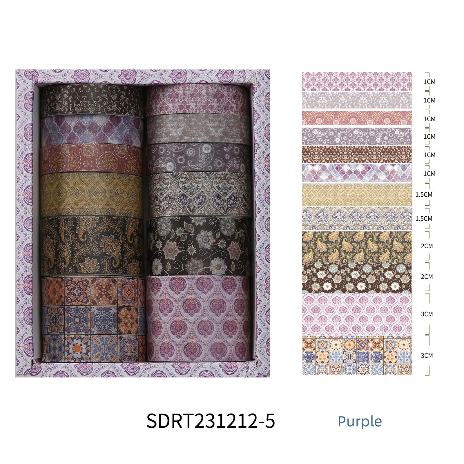 

12 шт. экзотические очаровательные бумажные ленты васи, набор ретро цветочных клейких маскирующих лент, декоративные наклейки, дневник, сделай сам