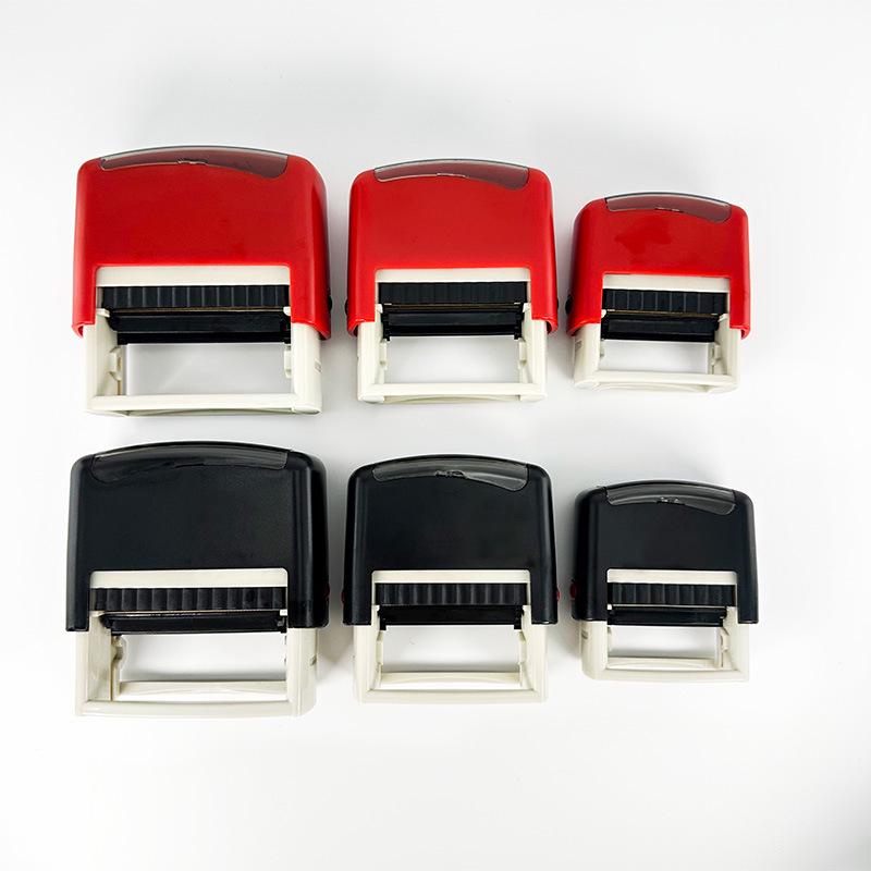 Universal Flip-Top Self-Inking Stamp with Auto Rebound Pattern