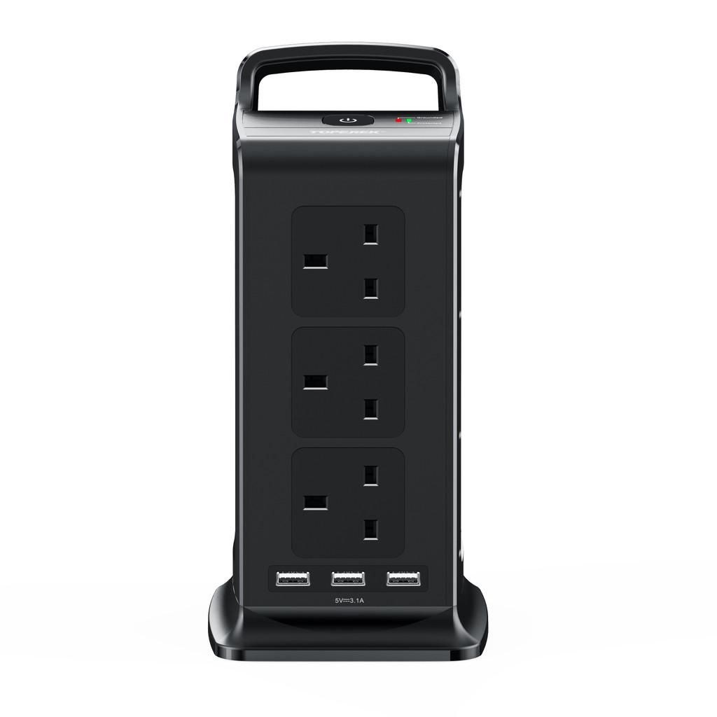 Multi Purpose USB Vertical Tower Shaped Socket High Power Multi Hole Socket Household Office Power Strip