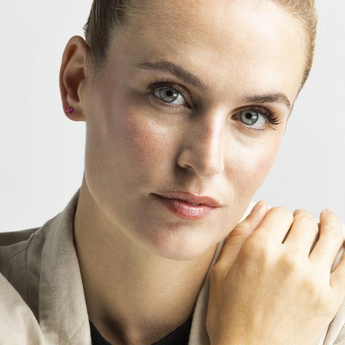 Bracelet - Luxenter - Aquisa - Argent 925 - Jade Fuchsia - Plaqué Rhodium