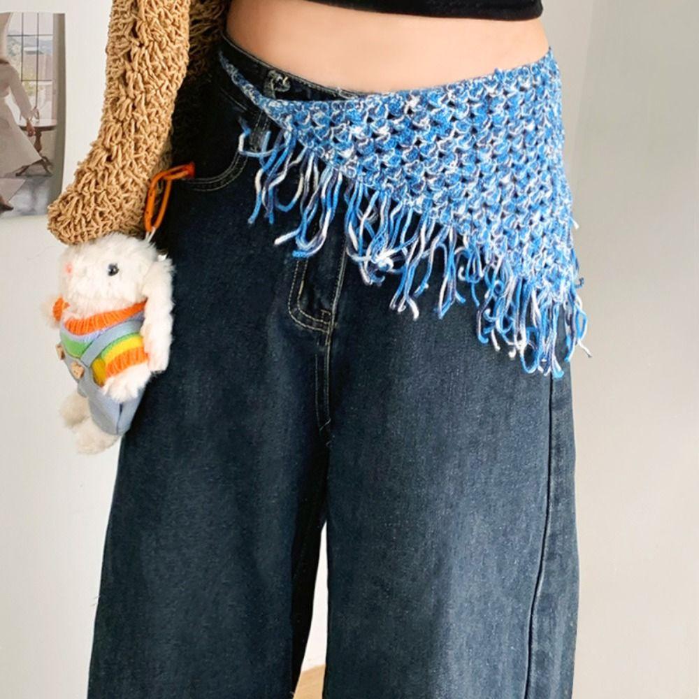 Bohemian Turban Ethnic Style Waist Band Cummerbund Hip Scarf All-match Apron Wrap Women