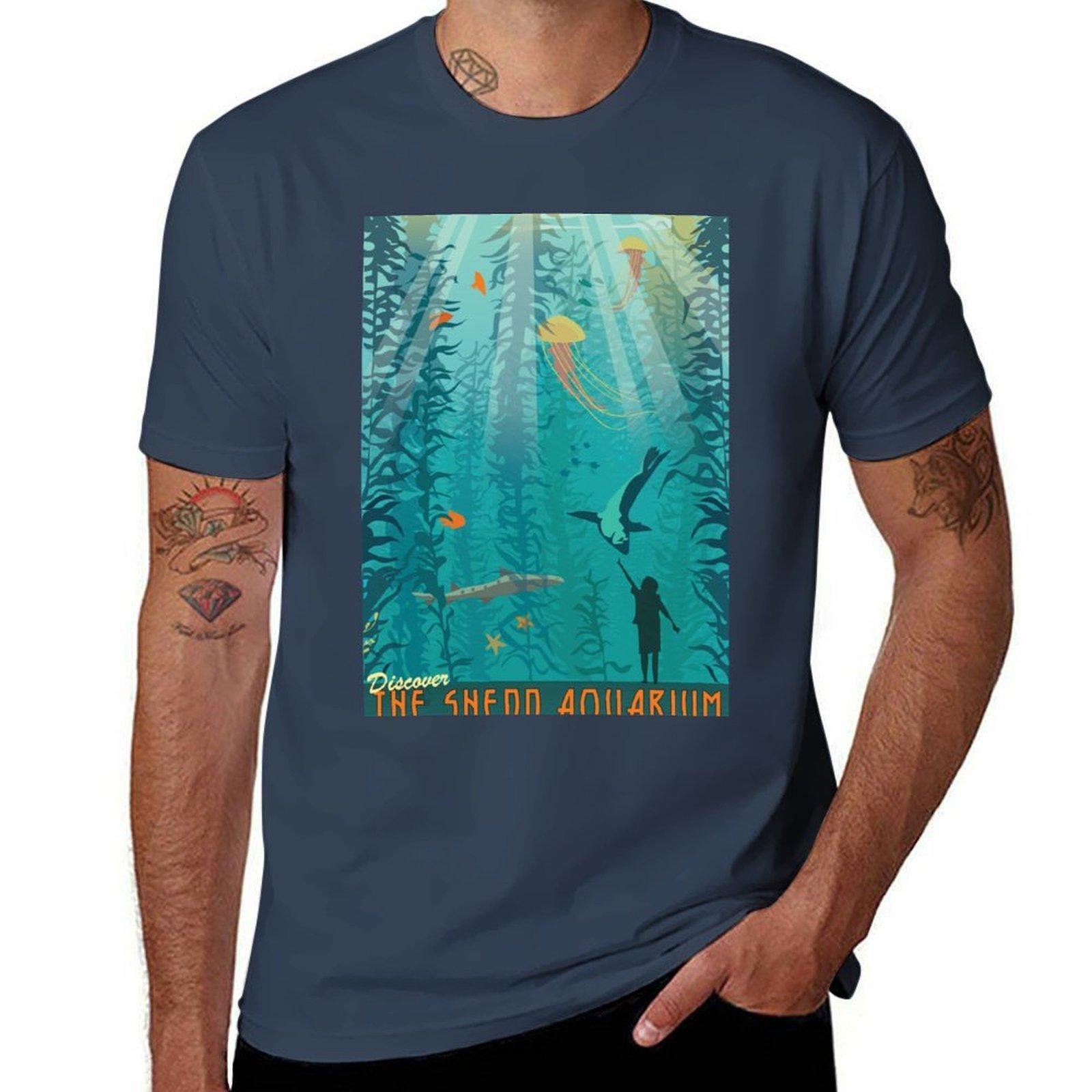 The Shedd Aquarium TShirt Breathable Basic Cotton TShirt S