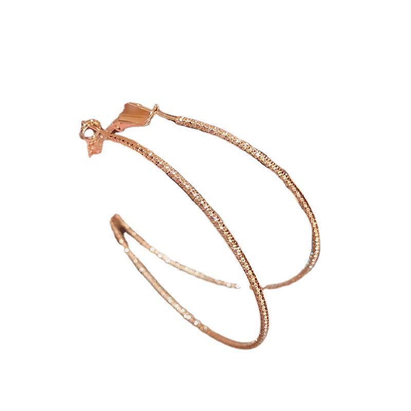 Dongdaemun Face-Slimming Hoop Ear Cuff: Trendy 2020 Silver Needle Earrings for Women