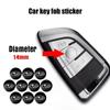 2/5/10 Stück 14MM Fernbedienungs-Autoschlüssel-Aufkleber Emblem Zubehör Für Subaru Impreza Legacy WRX STI BRZ XV WRC Forester Crosstrek
