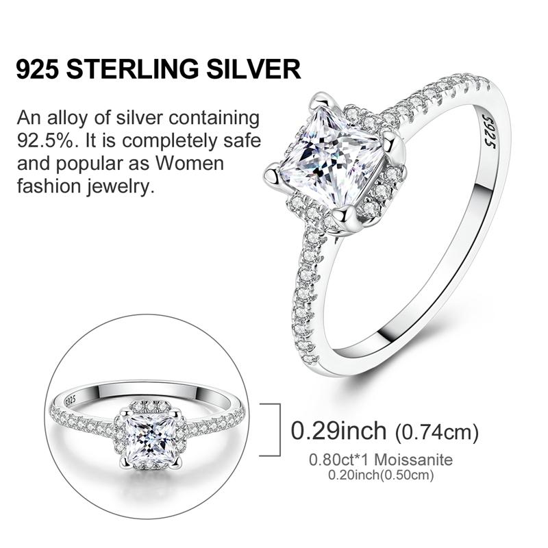 Moissanite Diamond Ring Authentic Copper Metal Metal Simple Sparkling Shiny Oval Stone Ring Designed For Women Engagement Luxury High Quality Fine