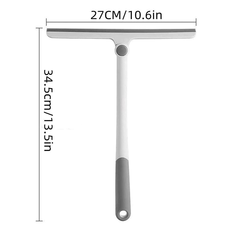 Window Squeegee Wiper Swivel Mirror Squeegee Cleaning Brush Glass Door Mirror Windows Airbrush Scraper Bathroom Cleaning Tool
