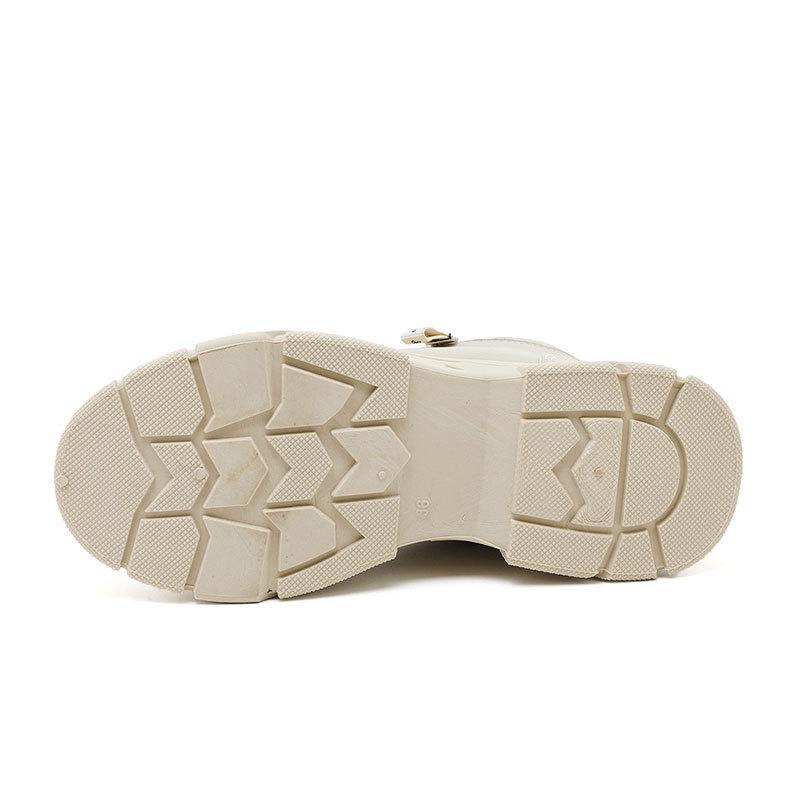 W2573 New Winter Velvet Wedge Heel Warm High Top Thick Sole Side Zipper Student Height Increase Women's Shoes Cotton Shoes