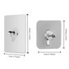 5Pcs Acrylic Self Adhesive Screw Stickers No Need to Punch Holes Wall Hook Towel Coat Hooks