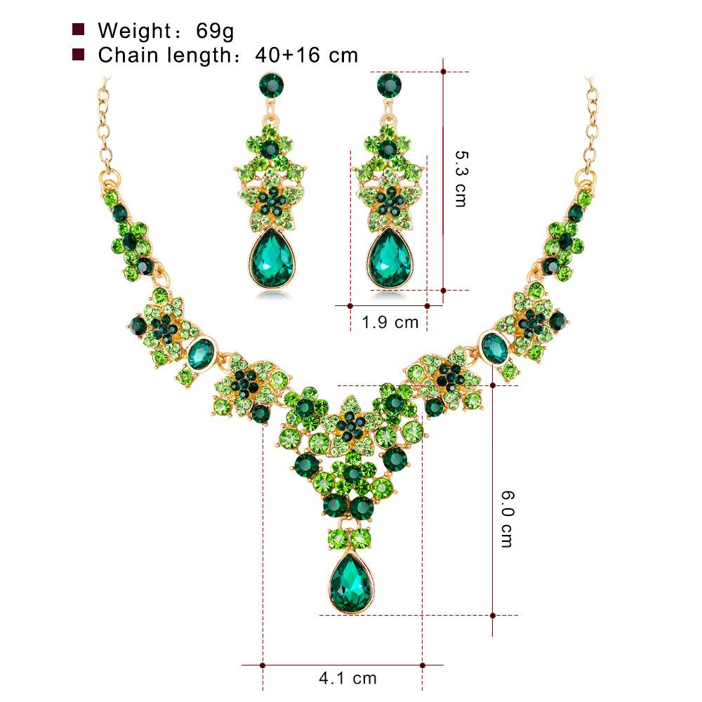 Damen Halskette Ohrring Schmuck Modeschmuck Sets B0910751 AVE