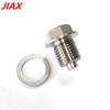 M14 X 1.5 M12 M16 M18 M20 M24 Magnetic Stainless Steel Oil Drain Plug Sump Drain Nut Bolt with 1 Silver  Gasket