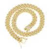 14mm Full Zirconium Cuban Chain Men's Hip Hop Cuban Necklace Bracelet Jewelry