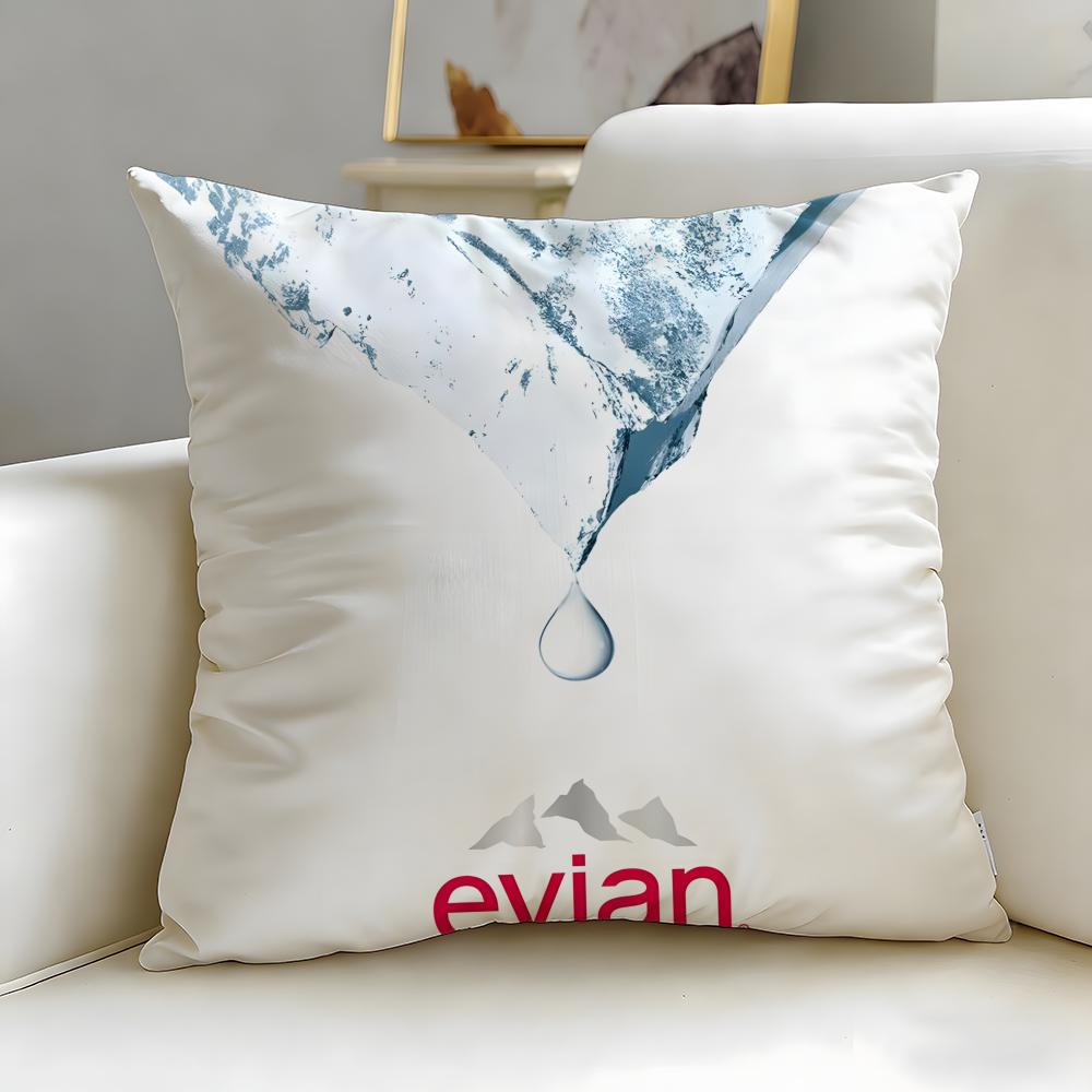 

Классический бренд напитков Evian Наволочка Мягкая Легко стираемая Подушка Универсальная для Дивана Кровати Путешествий и Офиса 30X30cm