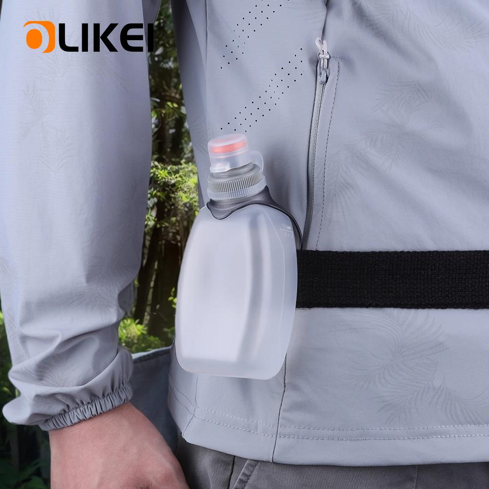 Бутылка для воды OLIKEI Marathon объемом 250 мл с зажимом и пылезащитной крышкой, для занятий спортом на открытом воздухе, герметичная бутылка для бегового ремня, для пеших прогулок, велоспорта