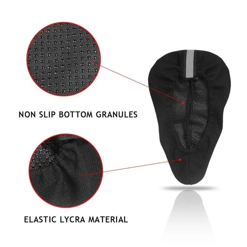 3D Soft Bicycle Saddle MTB Mountain Bike Seat Cover with Thickened Sponge Pad Outdoor Breathable Cushion Cycling Bike Accessorie