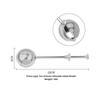 Food Safe 304 Stainless Steel Telescopic Spherical Tea Filter Reusable Infuser for Tea Brewing Kitchen Baking