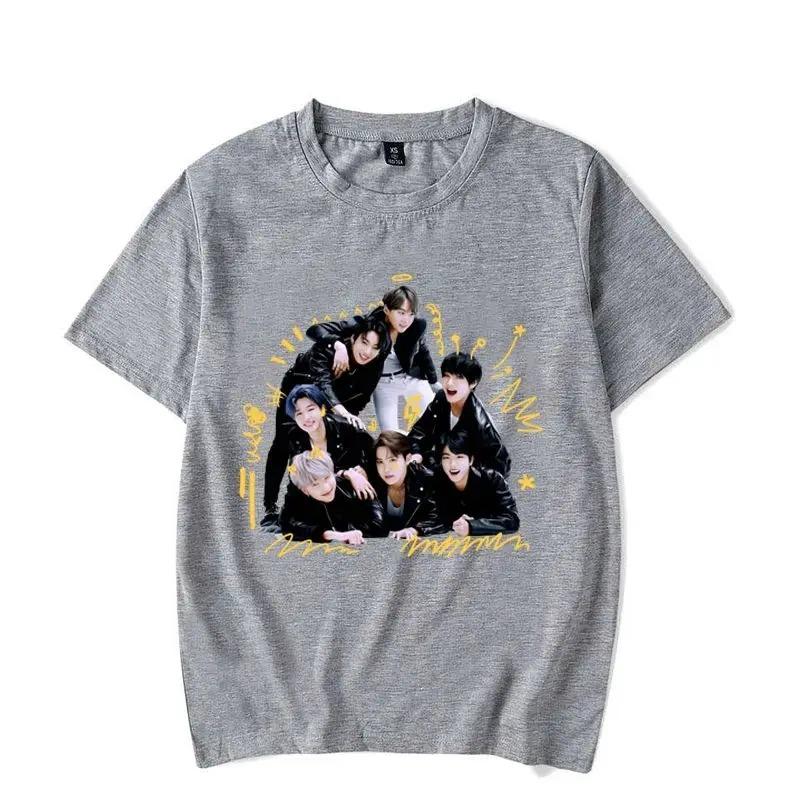 2026 Fashion KPOP Printed Short Sleeve Y2K T-shirt For Men Women Summer Casual T-shirts Creative Personalized Tee Tops