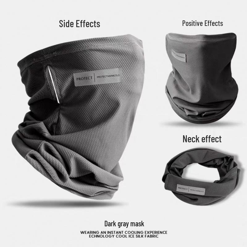 Ice Silk Sun Protection Face Mask and Neck Guard for Outdoor Activities