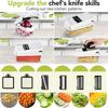 15 In 1 Multi-Functional Food Chopper With Container Vegetable Cutter Kitchen Vegetable Slicer, Grater, And Chopper