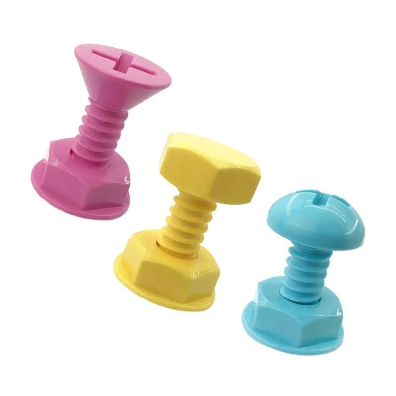 652F 3pcs Adhesive Multicolored Screw Wall Hooks for Organizing Space Car Interiror Hanging Hooks Decoration
