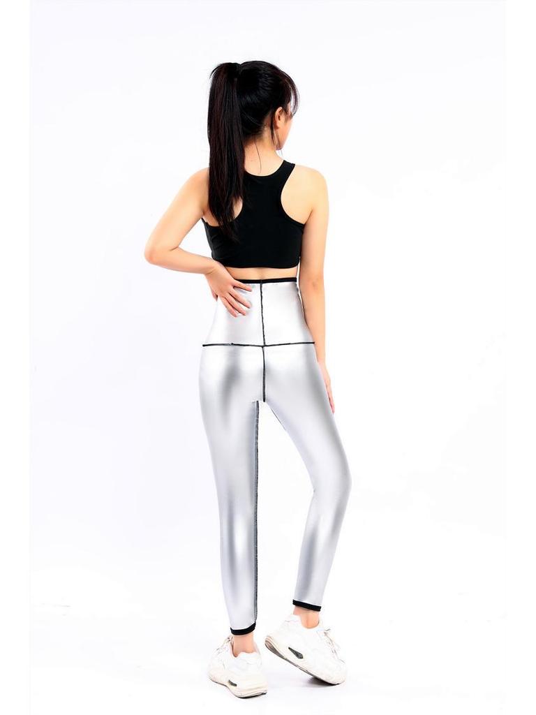 Set Pantaloni Sport de Modelare pentru Femei 9 Minute - Control Abdomen, Croială Strânsă, Design cu Nasturi