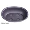 Flowerpots Plastic Imitation Purple Clay Succulent Plants Pots Garden Landscape Bonsai Pot Trays Rectangular Square Planter