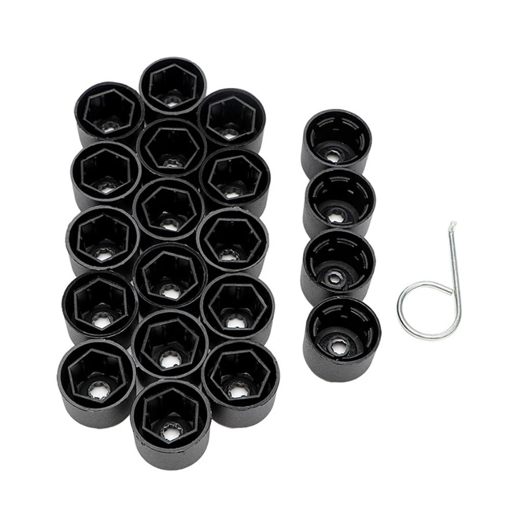 20Pcs for VW Tiguan Golf MK5 Passat B7 Wheel Tire Hub Cap Nut Bolt Cover Rim Tyre Screws Plugs Studs Car Decorations Accessories