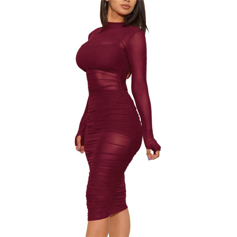 Europese En Amerikaanse Stijl Dames Mesh Jurk Sexy Nachtclub Drie Delig Set Met Top En Korte Broek
