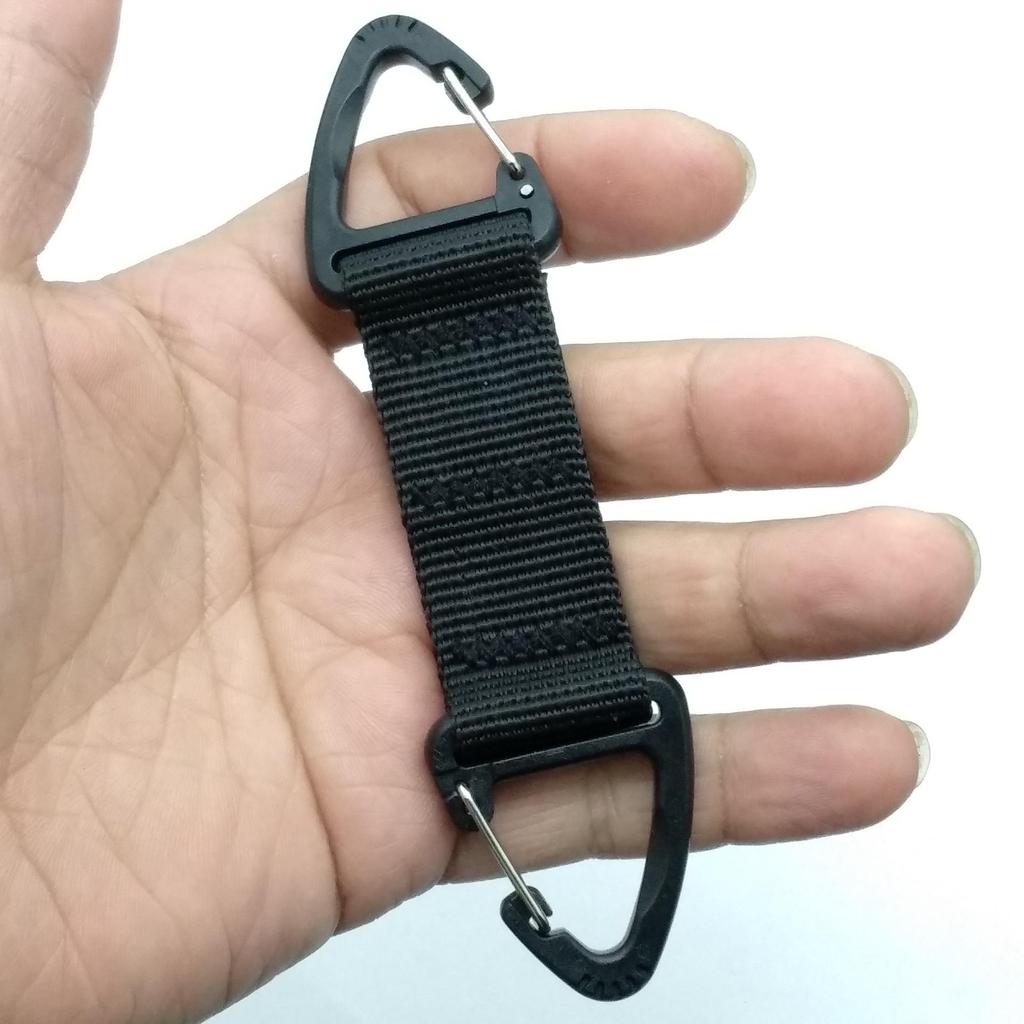 1PCS Outdoor Triangle Buckle Multifunctional Carabiner Webbing Buckle Belt Clip Hanging Key Hook for Climbing Camping Hiking