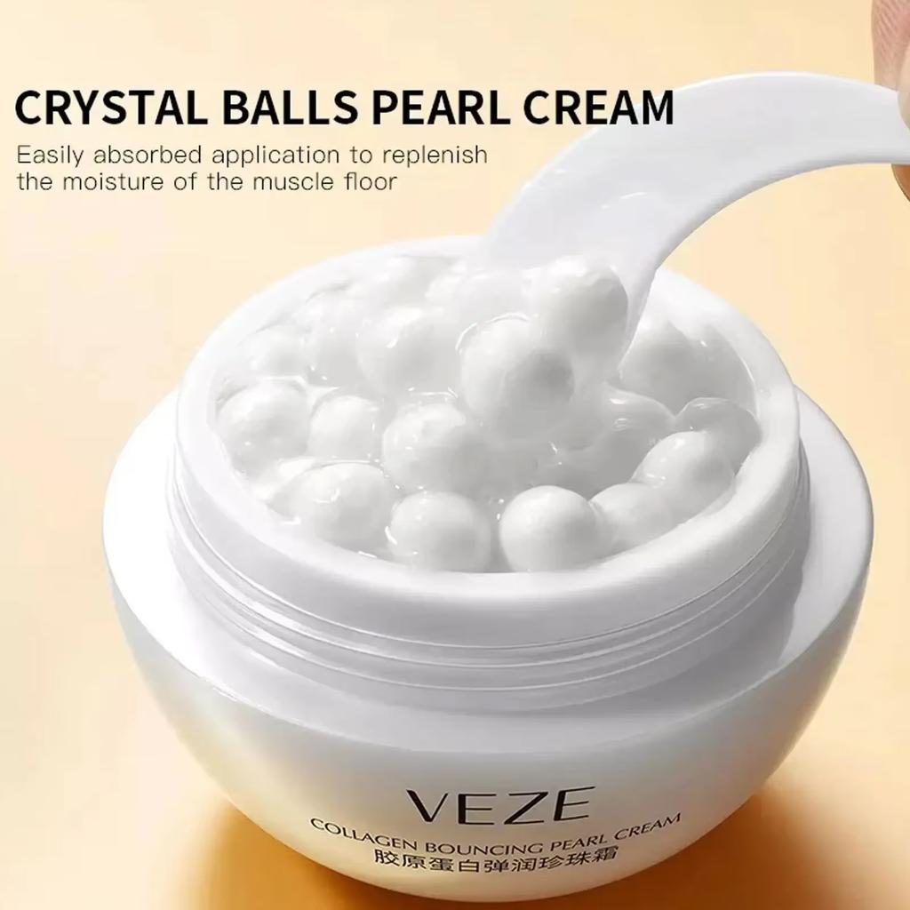 Collagen Pearl Filling Facial Cream for Face Women Deep Moisturizing Nourishing Korean Cream Face Cream Skin Care