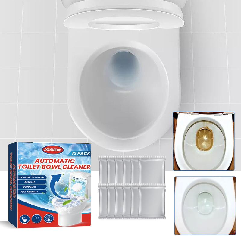 Toilet Bowl Cleaner Automatic Tablets Formula Tough Stain Remover Long Lasting Freshness for Home Bathroom Odor Control