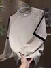 Men's Casual Patchwork Round Neck Hoodie - Versatile, Comfortable & Loose Fit
