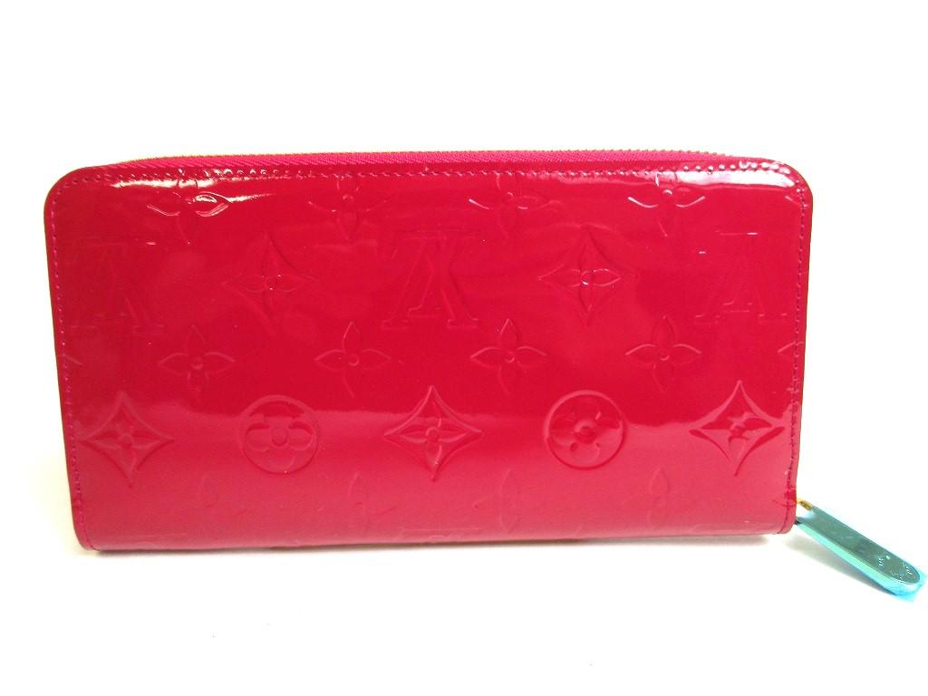 Authentic LOUIS VUITTON Vernis Magenta Patent Leather Round Zip Zippy Wallet #a326  Refurbished